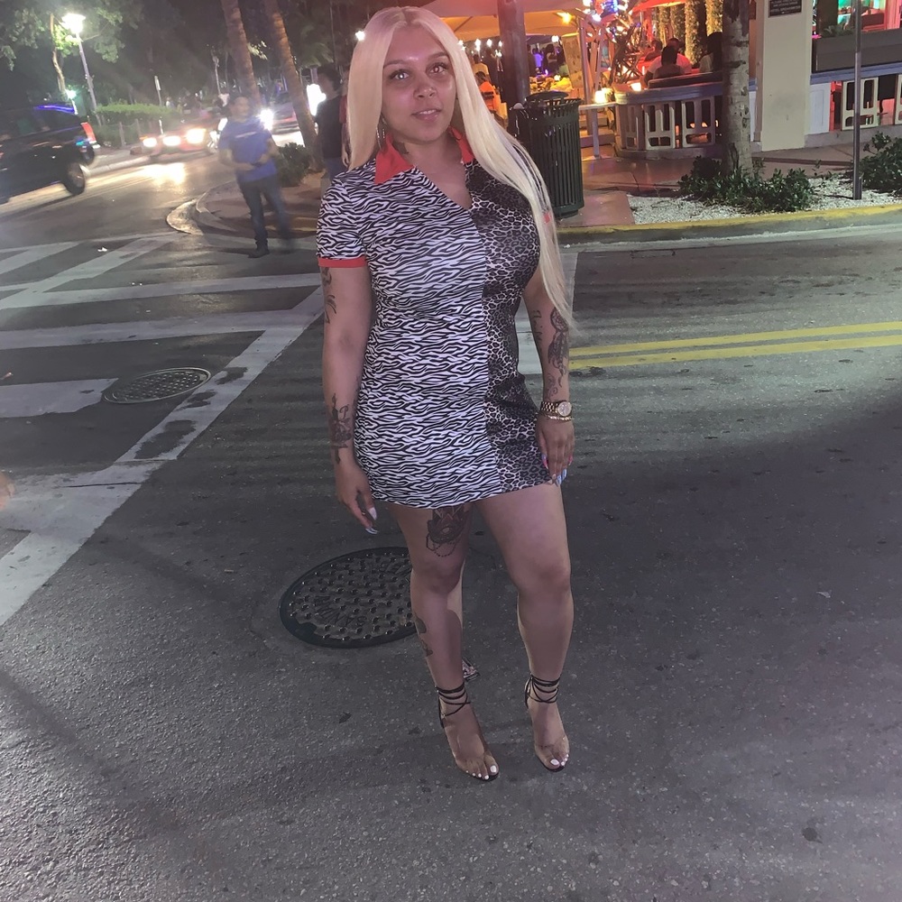 Zebra and cheetah dress